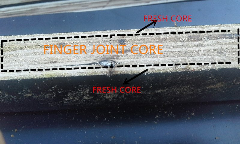 Poplar/Hardwood Recycle Film Faced Plywood Waterproof Glue Finger Joint Core