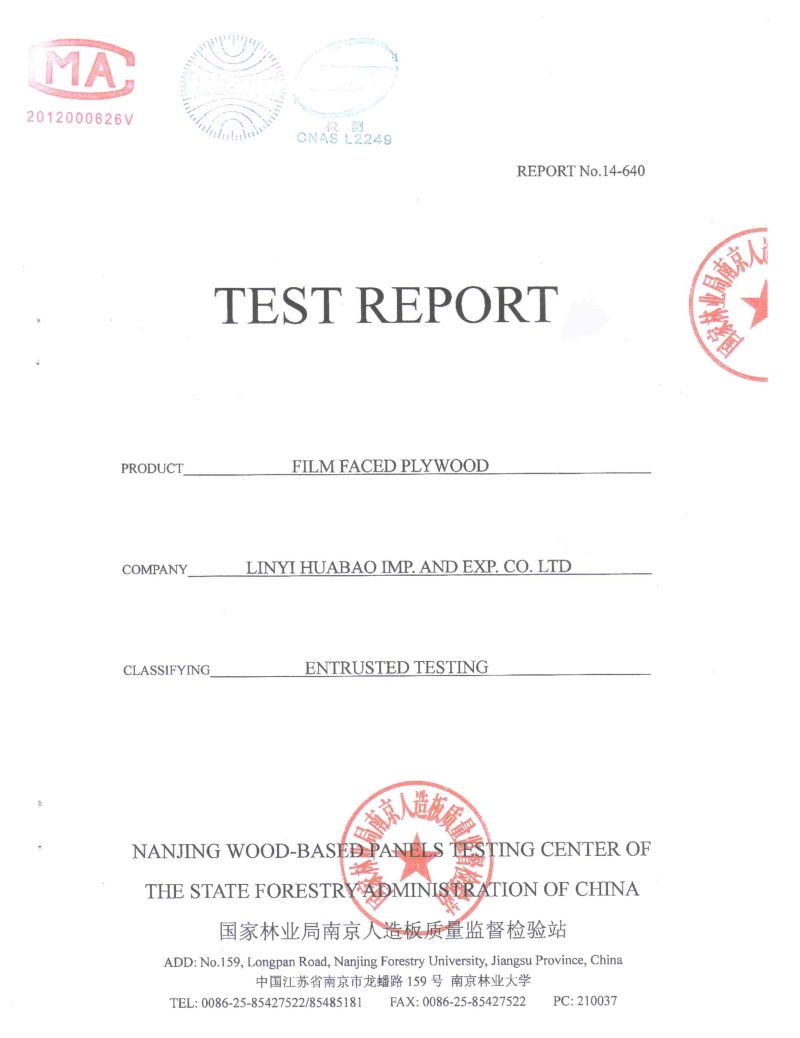 Plastic Faced Plywood Green Color WBP Glue for Shuttering