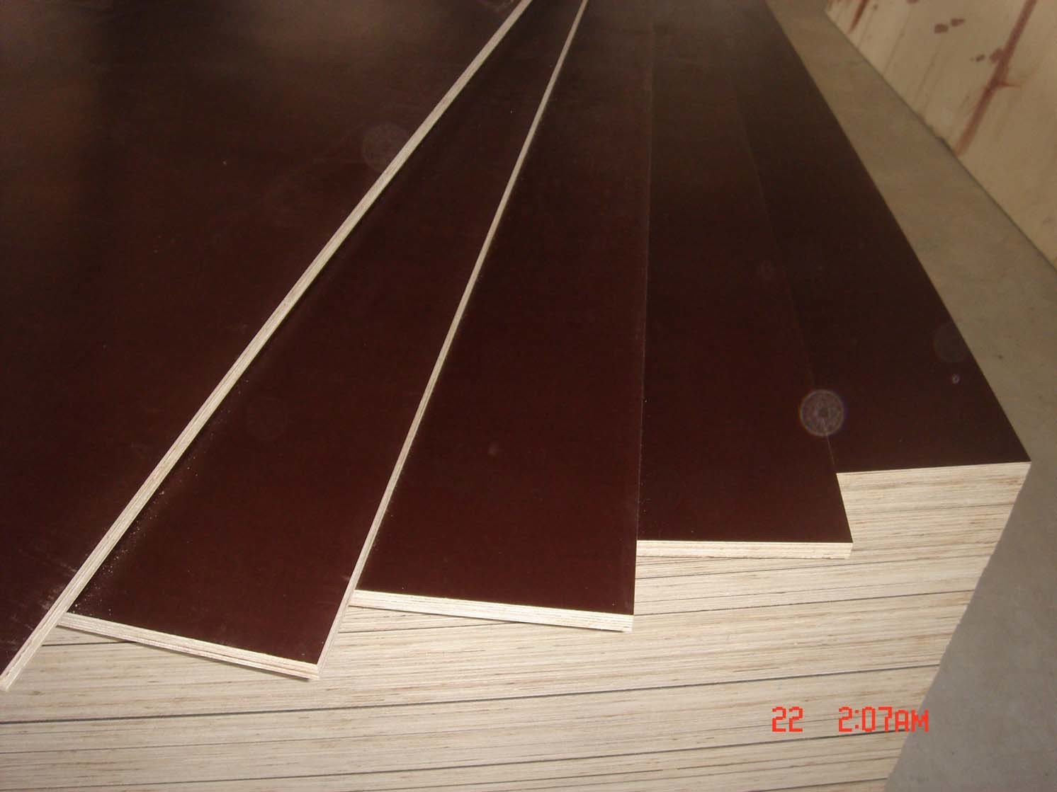 Brown/Black Film Faced Plywood Poplar Core for Shuttering/Concrete Usages