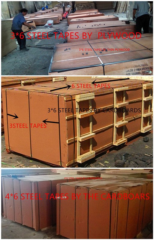 Poplar Core Shuttering Plywood Brown Film WBP Glue for Construction
