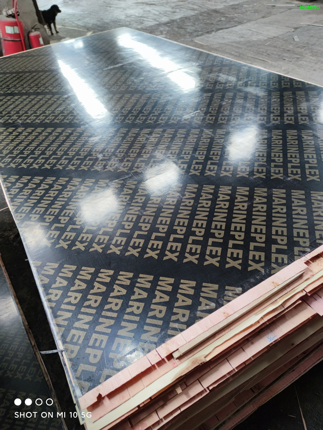 13.5mm Strip Core Black Film Faced Plywood For Thailand Markets