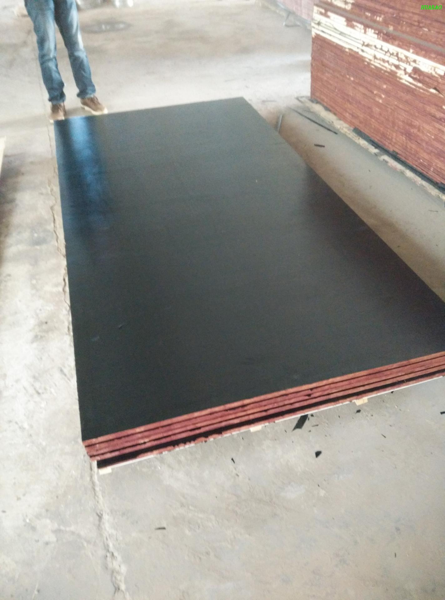 Huabao Building Materials Film Faced Plywood Black Film One Time