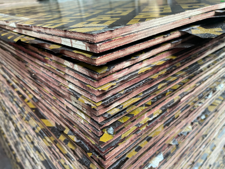 9mm Poplar Core Black Film Faced Plywood For East Asian Markets