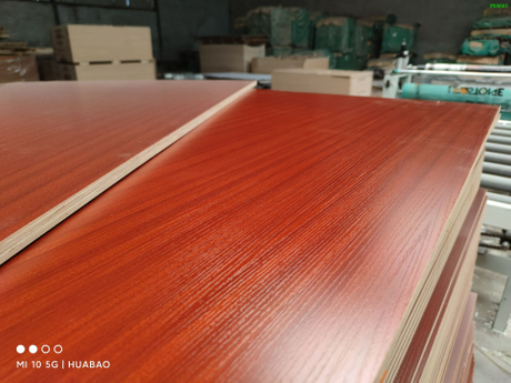 Sapele Melamine MDF Both Sides for Furniture and Decoration
